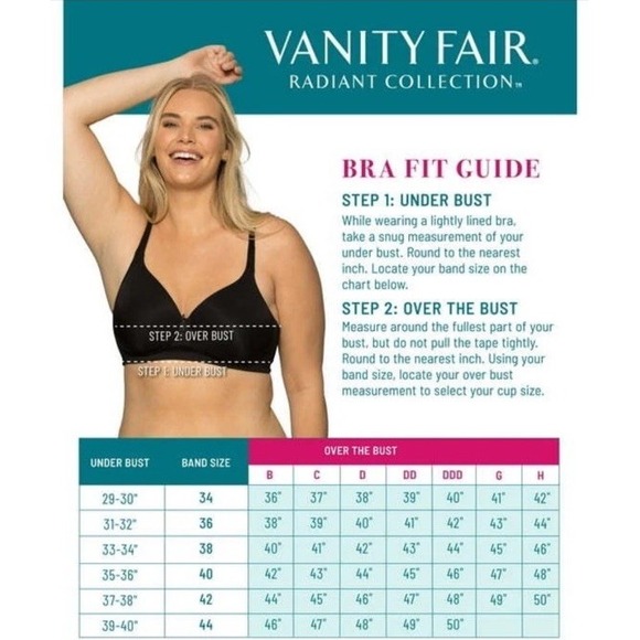 Vanity Fair Radiant Collection Women's Full Figure‎ Underwire Bra Size 42C - Picture 4 of 12